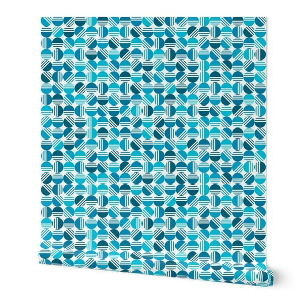 Wallpaper Roll Mid Century Colour Vintage Retro Modern Geometric 24in x 27ft